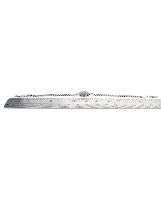 Diamond Pave Sun Station Curb Link Bracelet