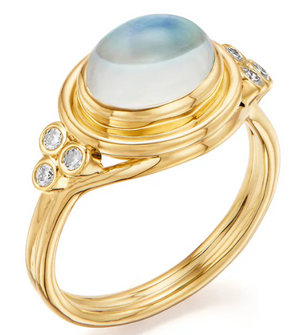 18K Classic Temple Ring