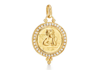 18k Yellow Gold Diamond Angel Enhancer