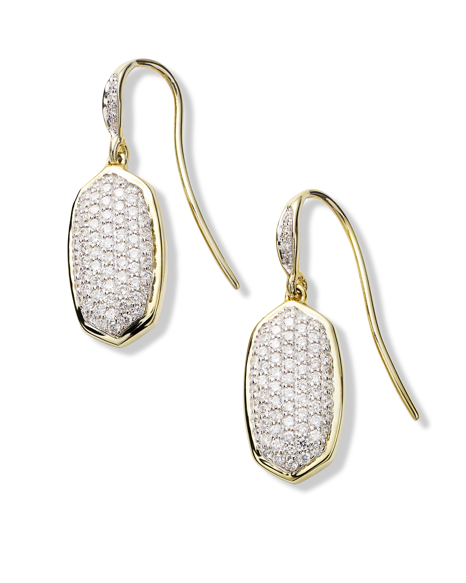Crystal Micro-Pave Dangling Drop Earrings - 3 Options Available