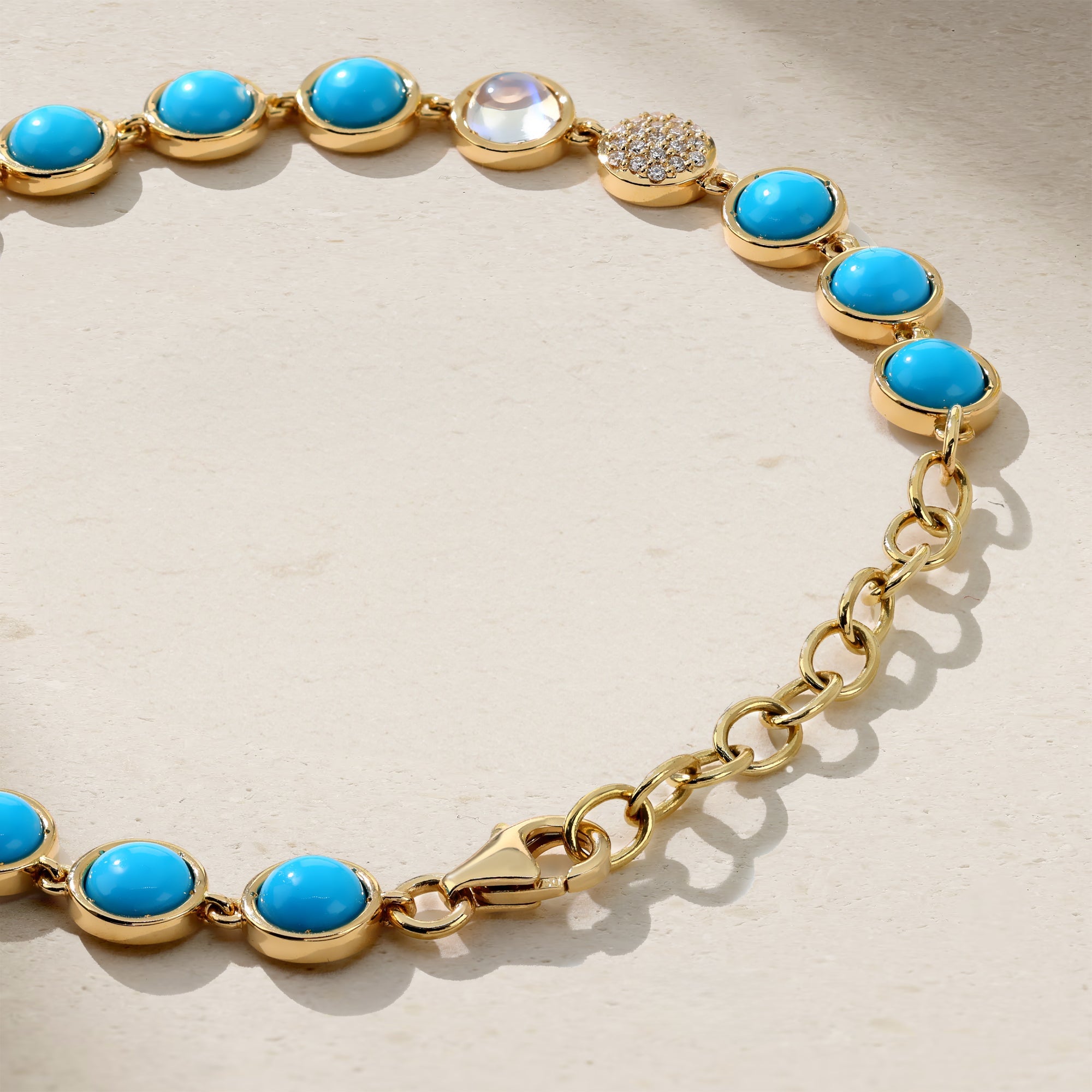 Bubble Turquoise and Diamond Bracelet