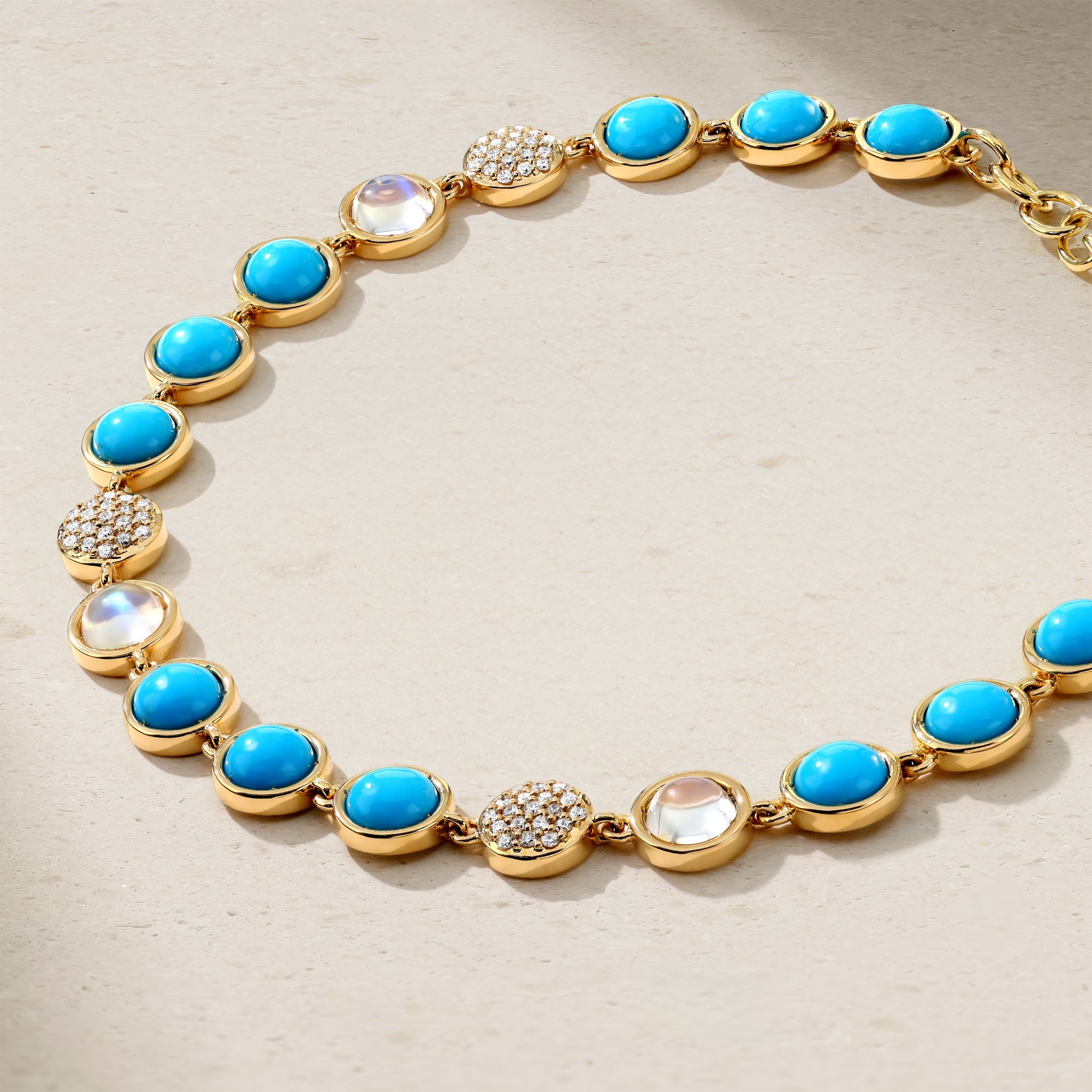 Bubble Turquoise and Diamond Bracelet