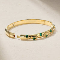 Riva Crest Emerald Bangle