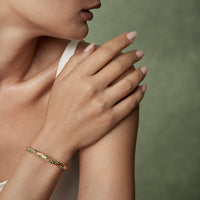 Riva Crest Emerald Bangle