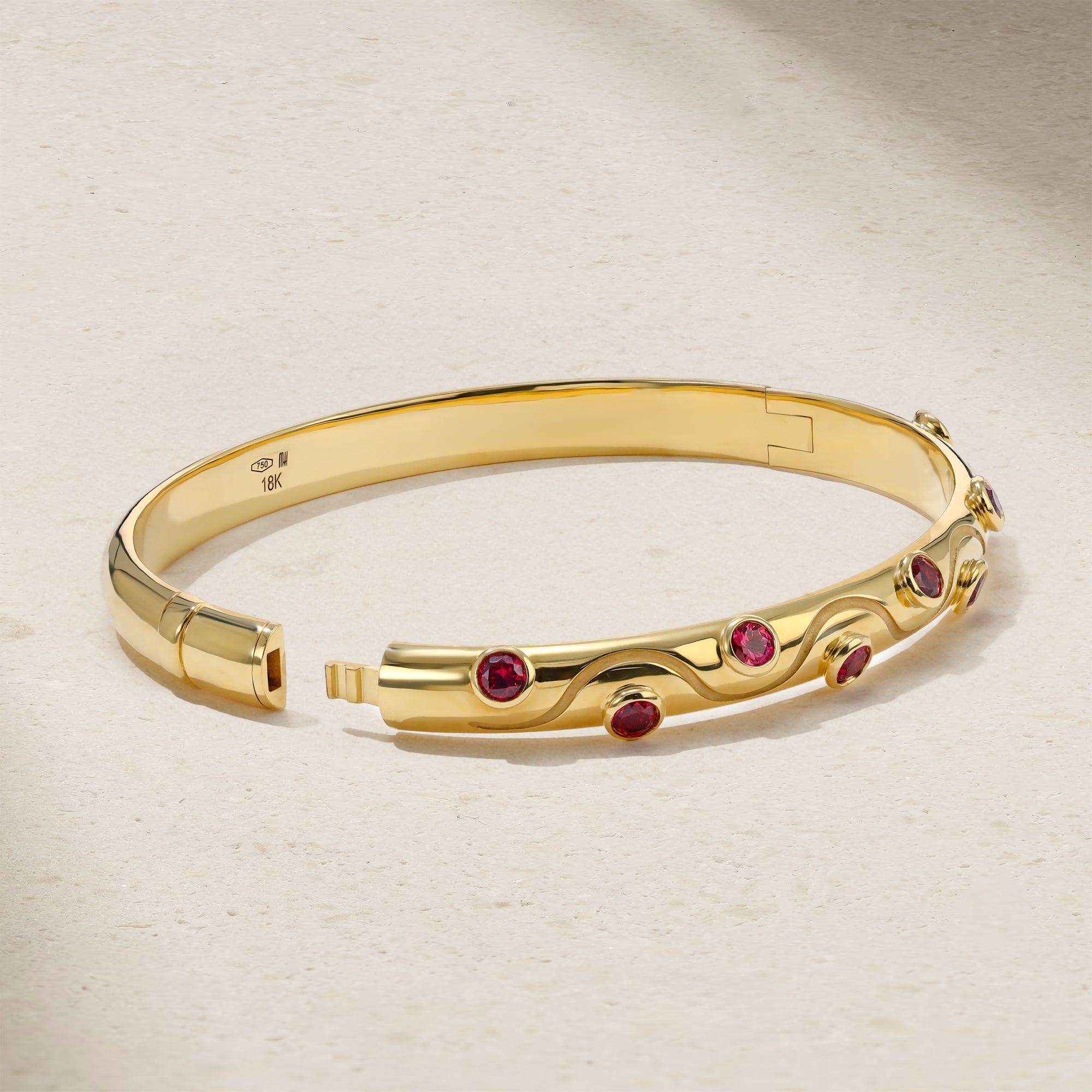 Riva Crest Ruby Bangle