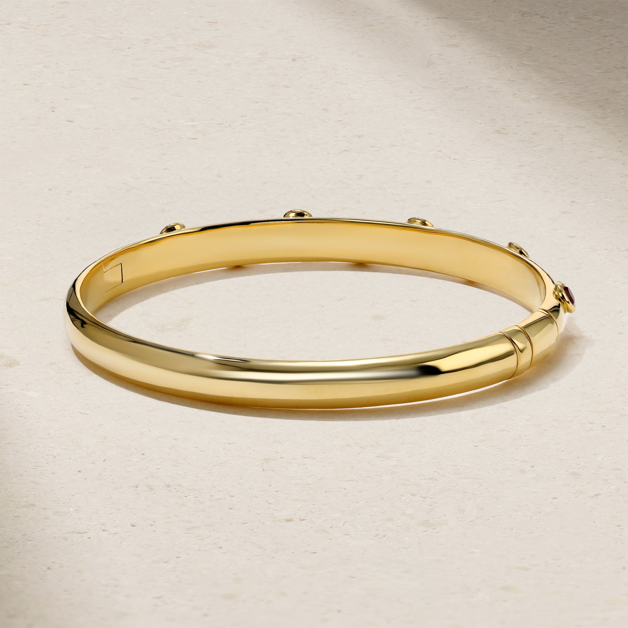 Riva Crest Ruby Bangle