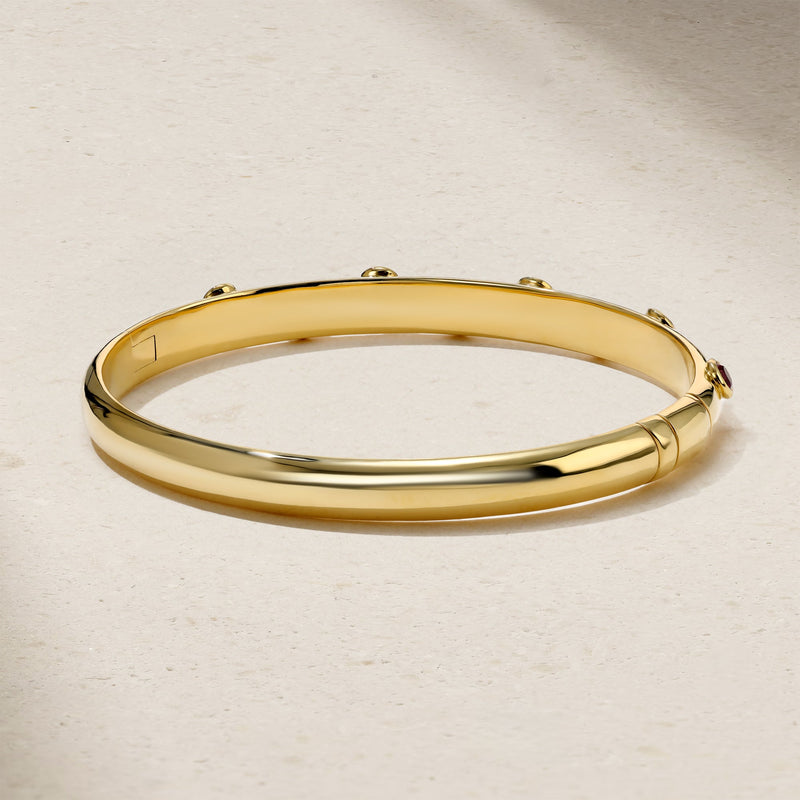 Riva Crest Ruby Bangle
