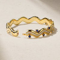 Riva Surge Sapphire and Diamond Bangle