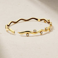 Riva Wavy Diamond Bangle