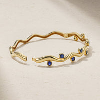Riva Wavy Sapphire Bangle