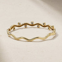 Riva Wavy Sapphire Bangle