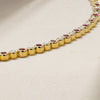 Bubbly Classic Ruby and Diamond Tennis Bracelet