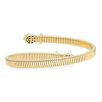 Tubogas Sapphire and Diamond Bypass Bracelet
