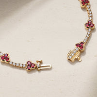 Trinity Ruby and Diamond Tennis Bracelet