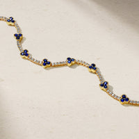 Trinity Sapphire and Diamond Tennis Bracelet
