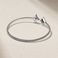 Notte Sapphire and Diamond Beaded Bangle
