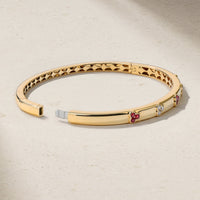 Trinity Ruby and Diamond Bangle
