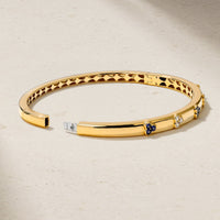 Trinity Sapphire and Diamond Bangle
