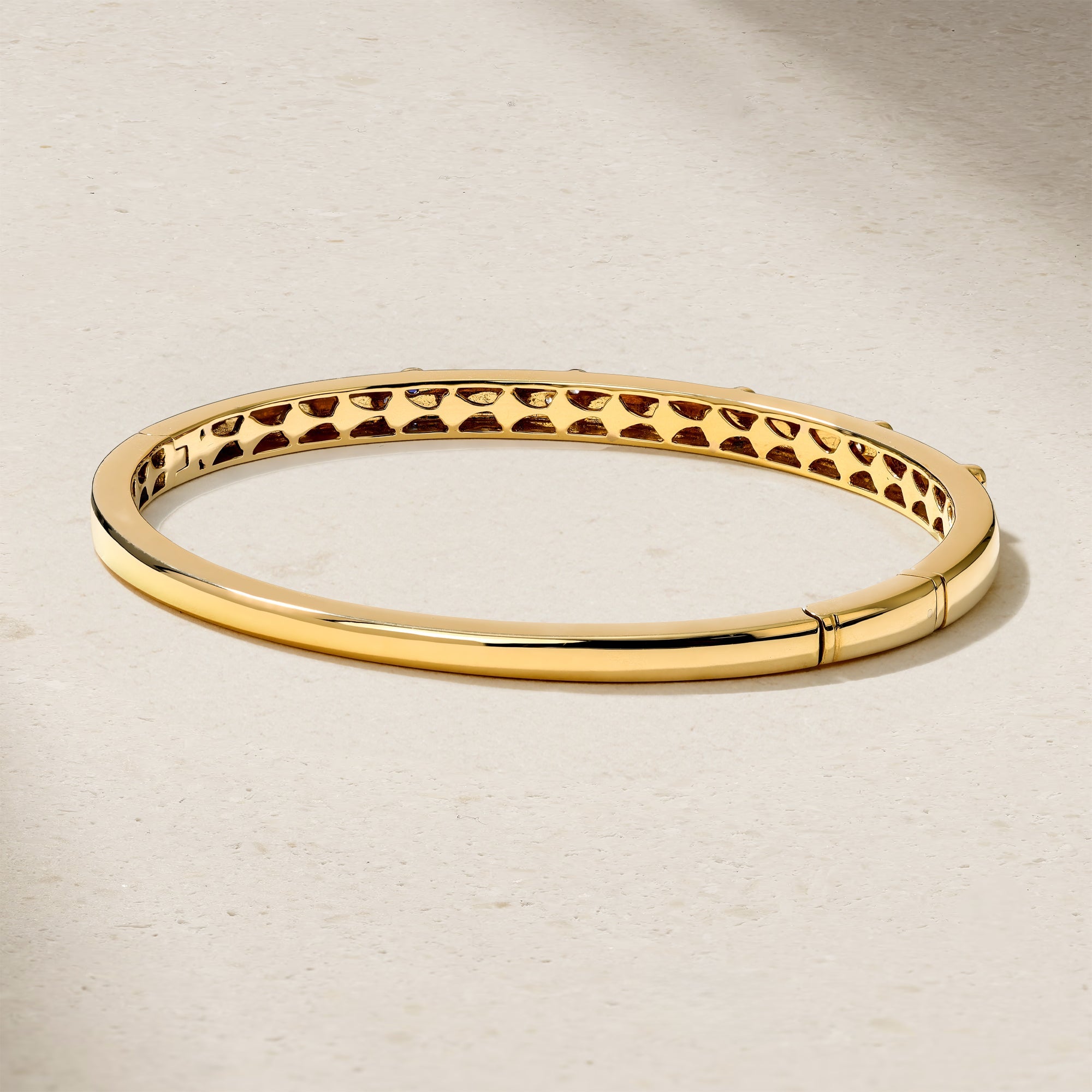 Trinity Sapphire and Diamond Bangle