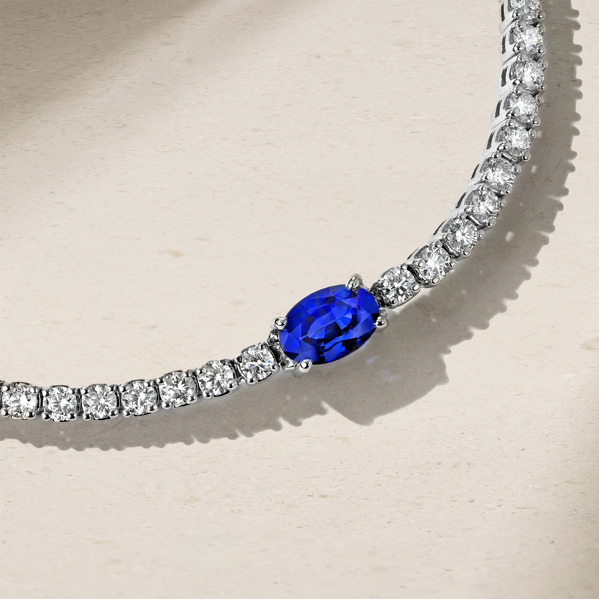 Petite Celeste Sapphire and Diamond Tennis Bracelet