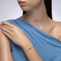 Petite Nouveau Emerald and Diamond Tennis Bracelet