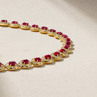 Aurum Oval Ruby Bracelet