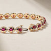 Aurum Oval Ruby Bracelet