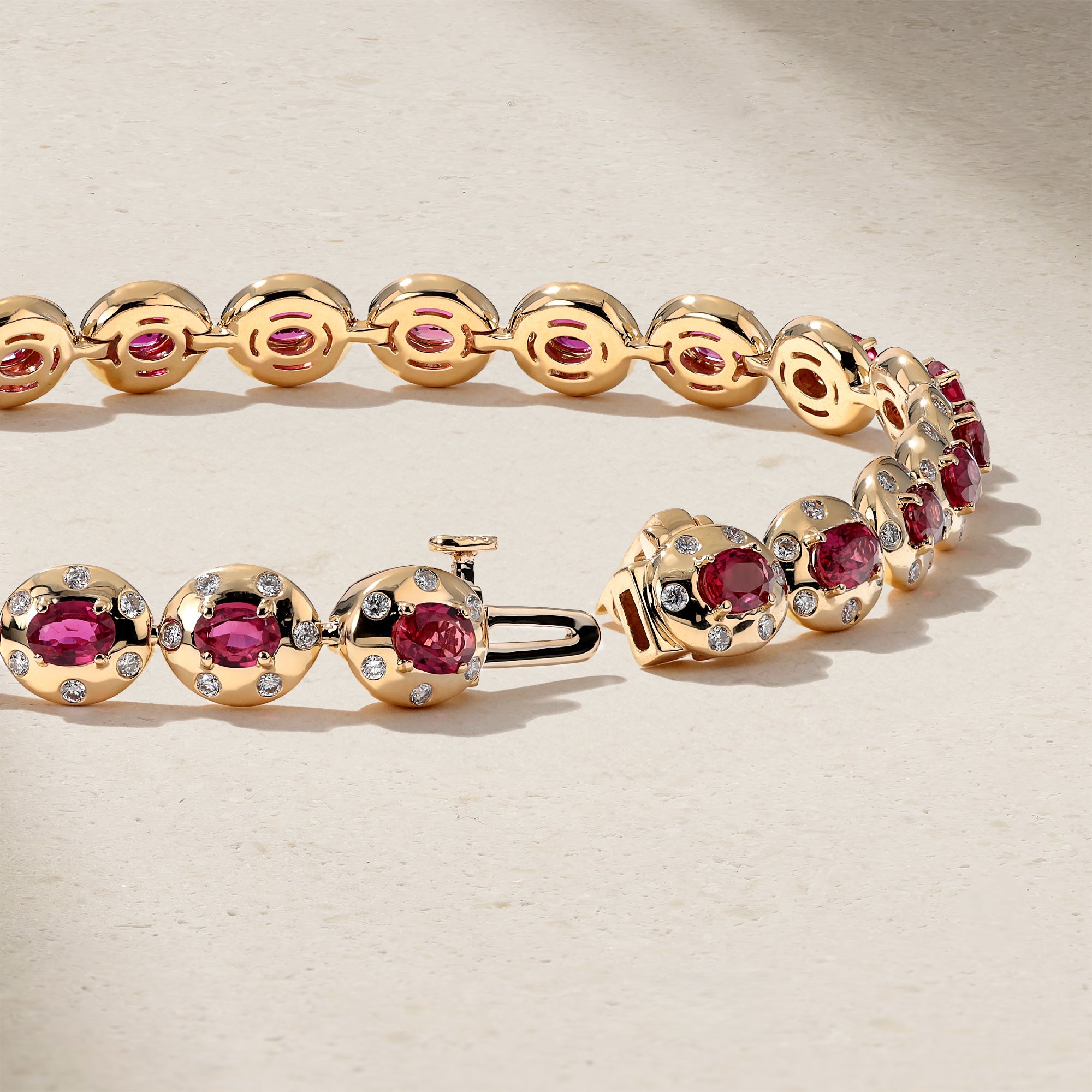 Aurum Oval Ruby Bracelet