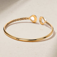 Double Gumdrop Moonstone Bangle