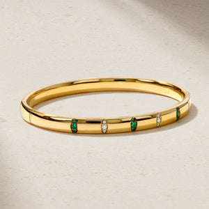 Guardian Pavé Emerald Bangle