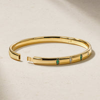 Guardian Pavé Emerald Bangle