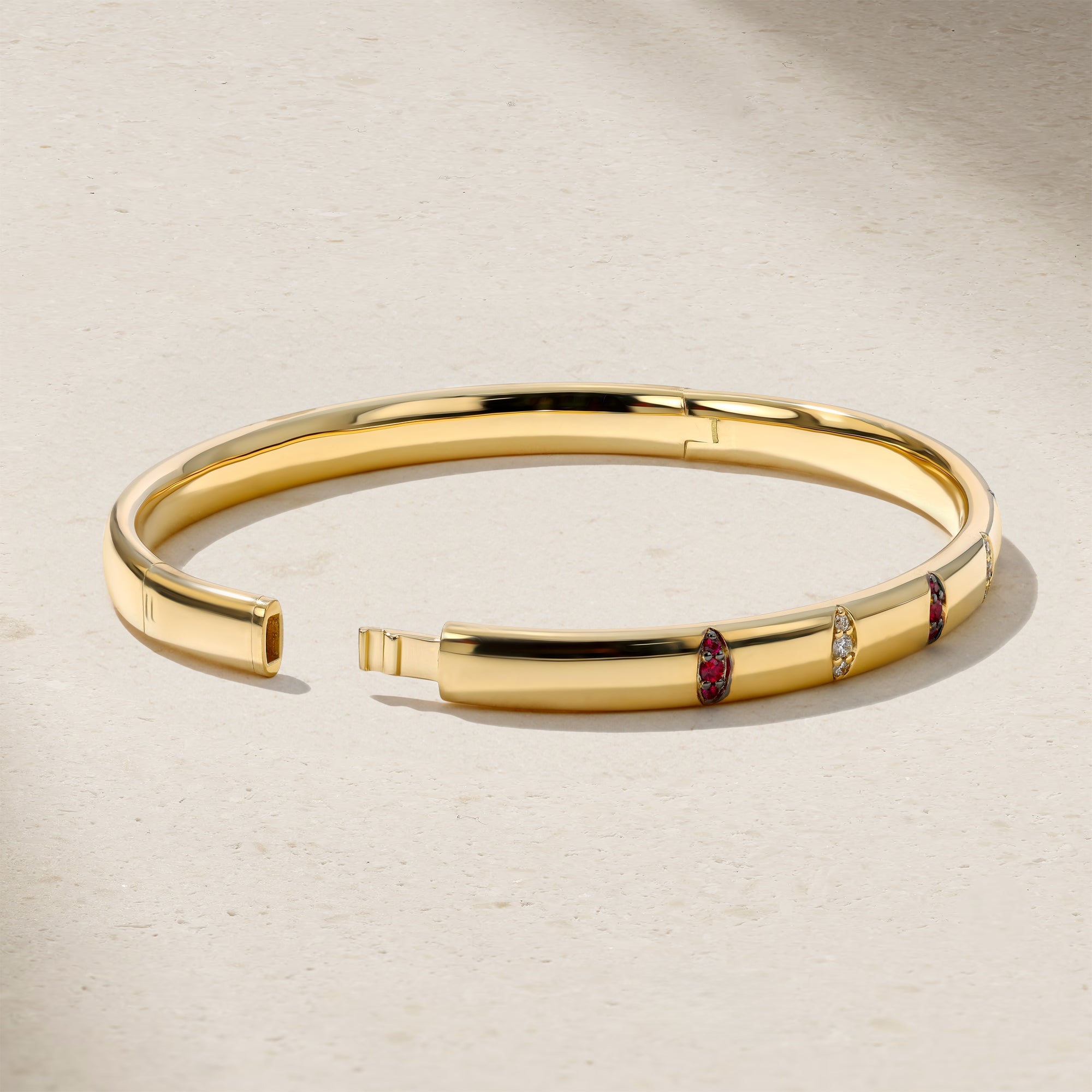 Guardian Pavé Ruby Bangle