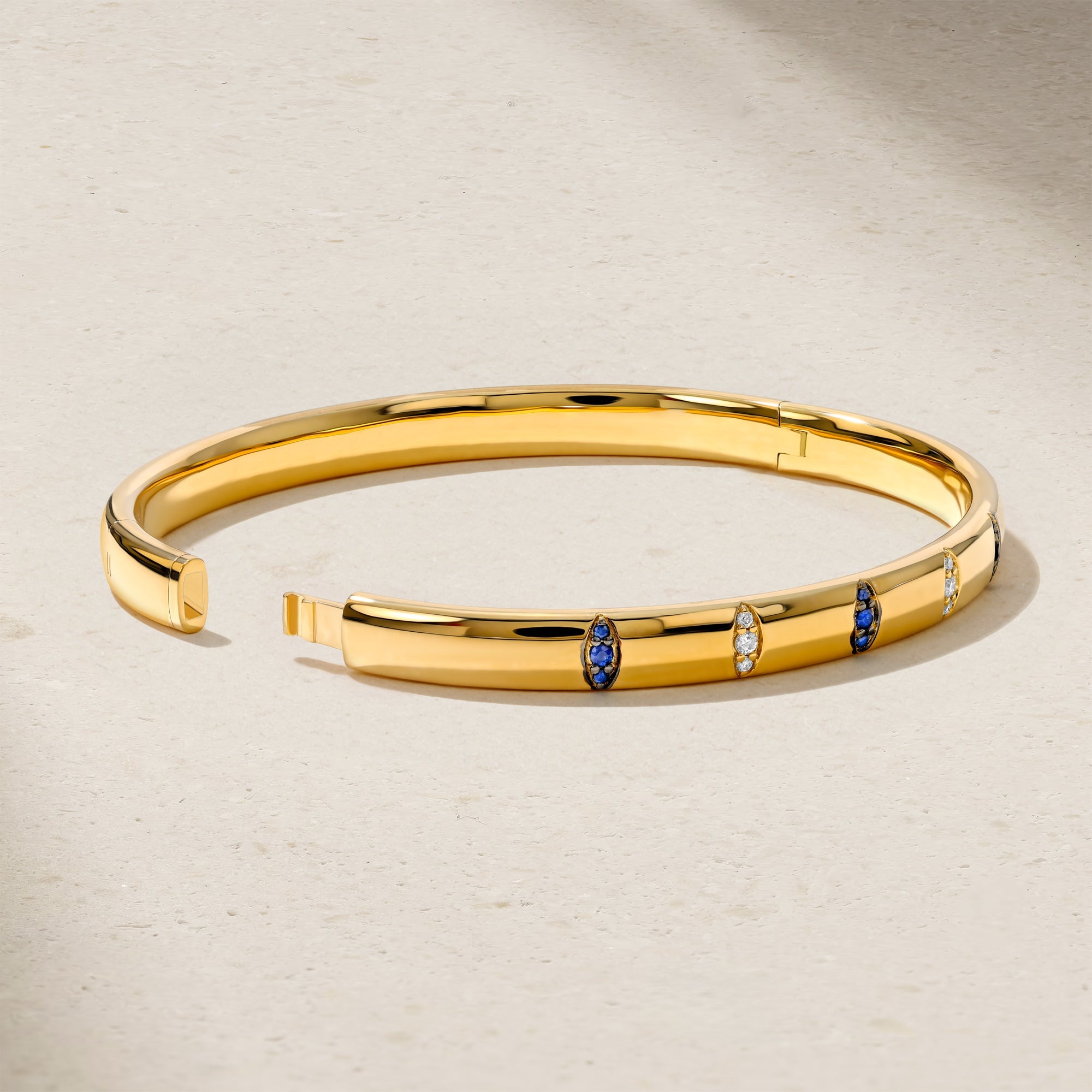 Guardian Pavé Sapphire Bangle