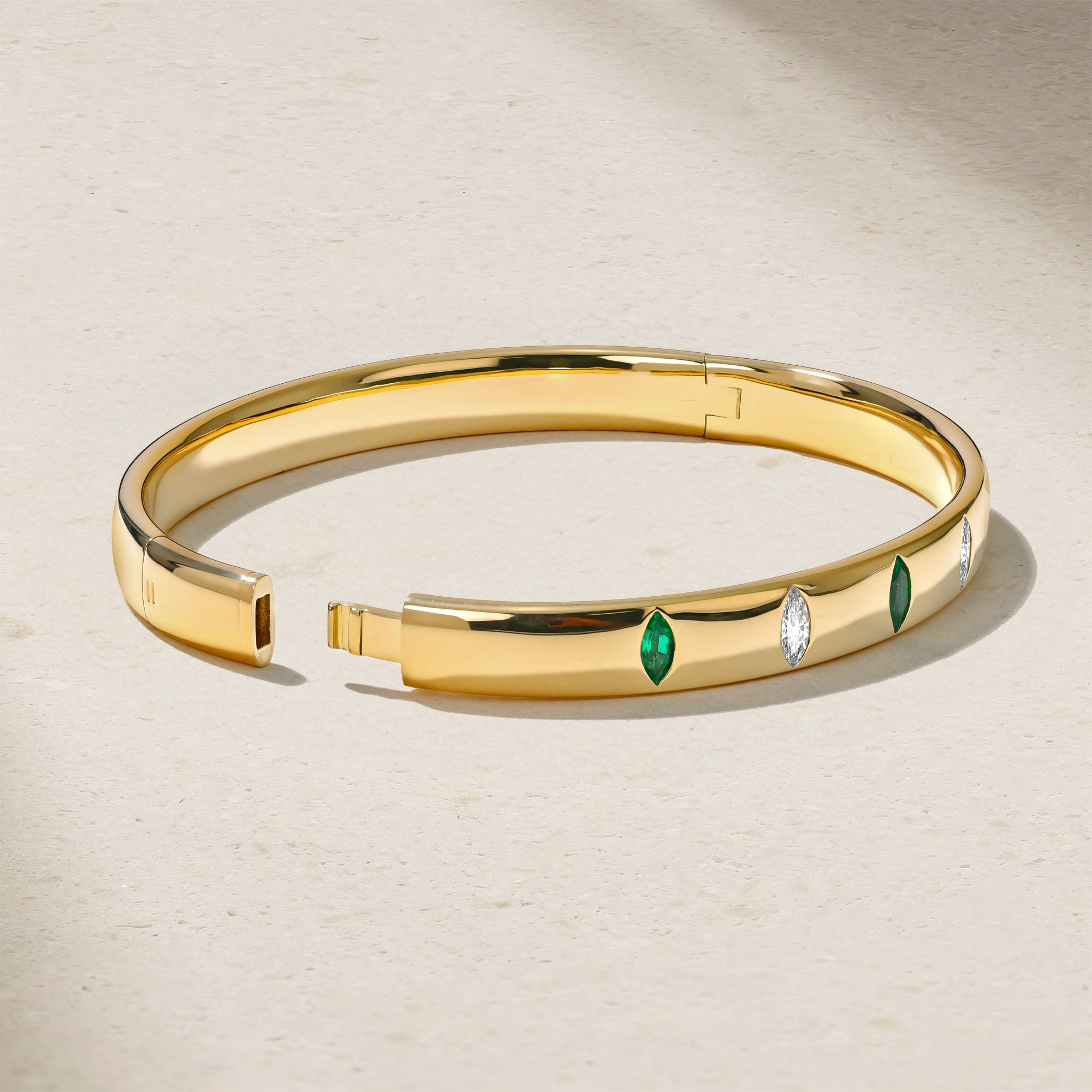 Guardian Emerald and Diamond Bangle