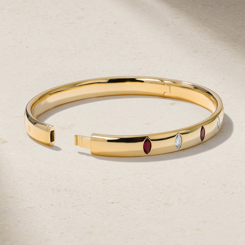 Guardian Ruby and Diamond Bangle