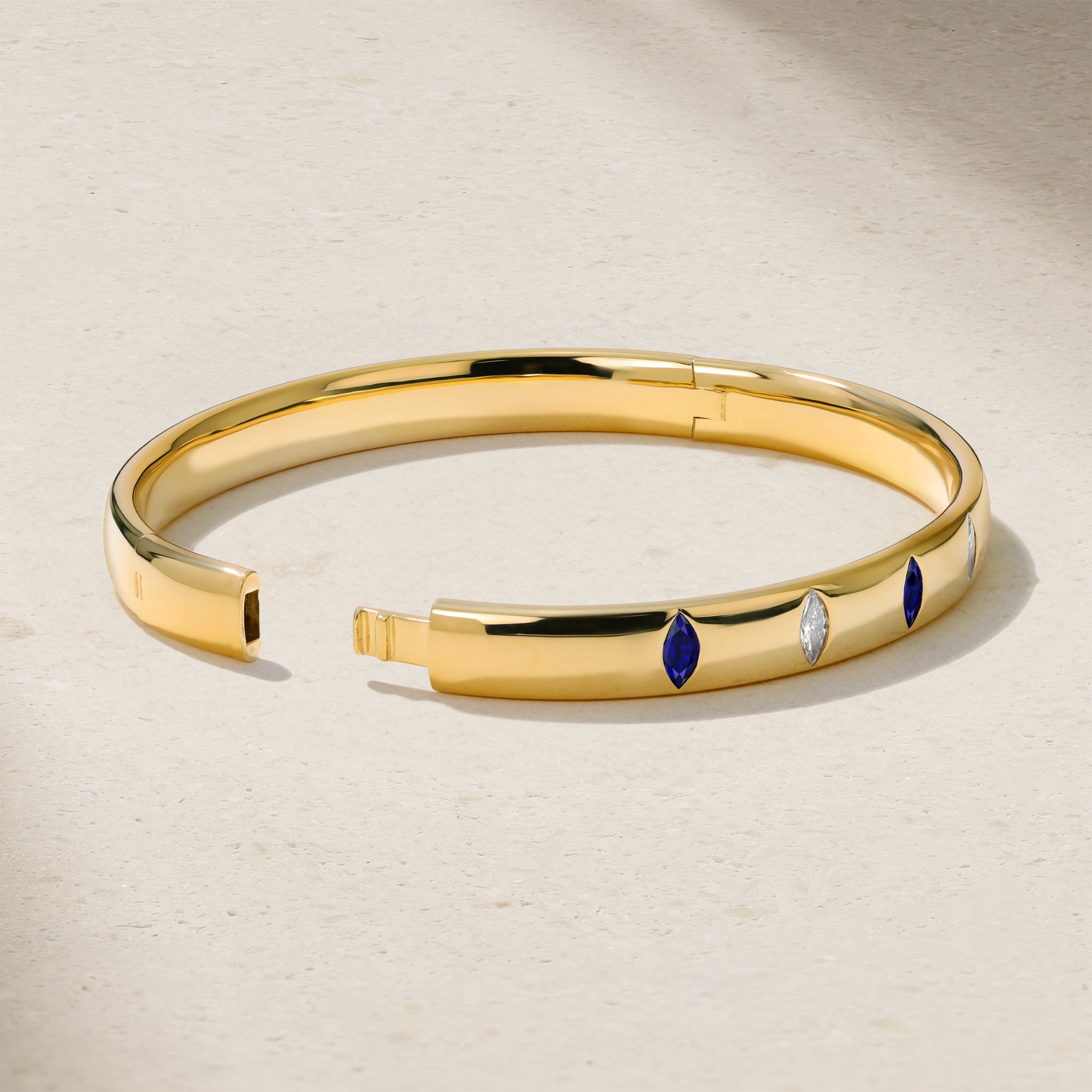 Guardian Sapphire and Diamond Bangle