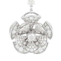 Bulgari 18K White Gold Diamond Diva's Dream Pendant Lady's Necklace