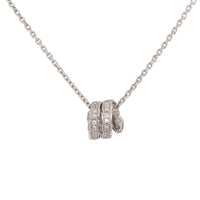 Bulgari 18K White Gold Serpenti Viper Full Pave Diamonds Lady's Necklace