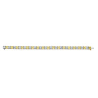Alternating Yellow and White Diamond Bracelet