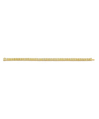 Fancy Yellow Asscher Diamond Straight Line Bracelet