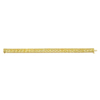 Fancy Yellow Radiant Diamond Straight Line Bracelet