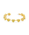 Fancy Yellow Heart Diamond Bracelet