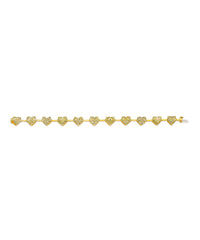 Fancy Yellow Heart Diamond Bracelet