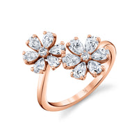 Deux Fleurs Diamond Ring