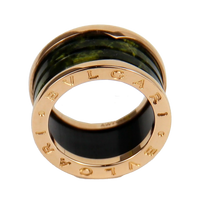 Bulgari B.Zero1 Bohenite Green Marble Lady's Ring
