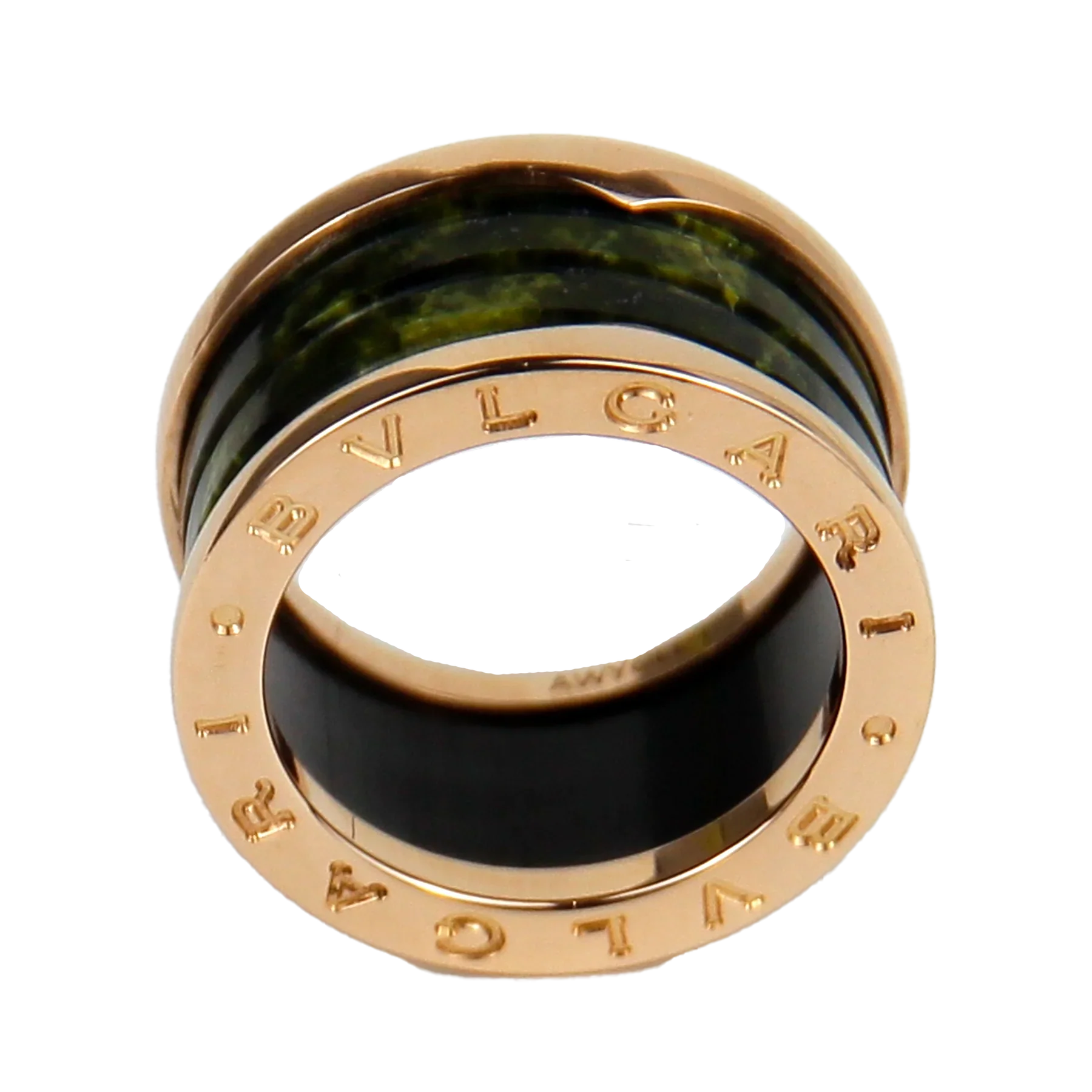 Bulgari B.Zero1 Bohenite Green Marble Lady's Ring