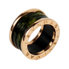 Bulgari B.Zero1 Bohenite Green Marble Lady's Ring