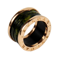 Bulgari B.Zero1 Bohenite Green Marble Lady's Ring