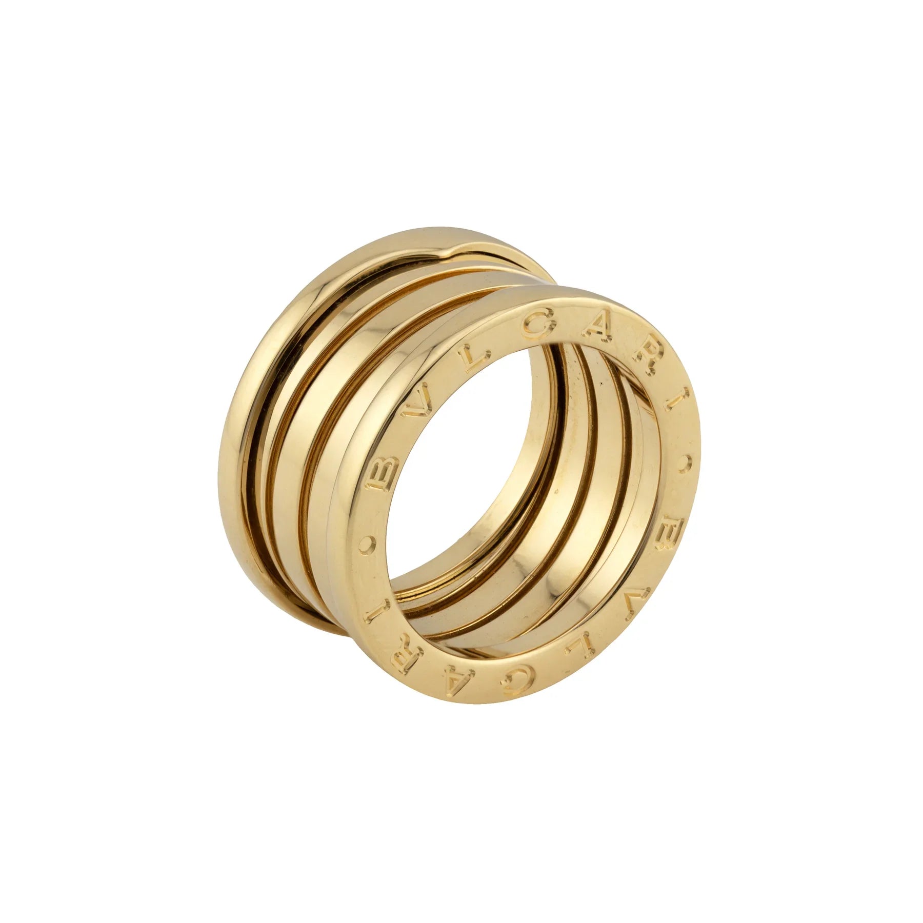 Bulgari 18K Yellow Gold B.zero1 20th Anniversary Five-Band Lady's Ring