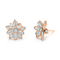 Marquise Diamond Floret Earrings